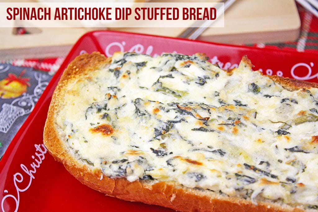 Spinach Artichoke Dip Stuffed Bread