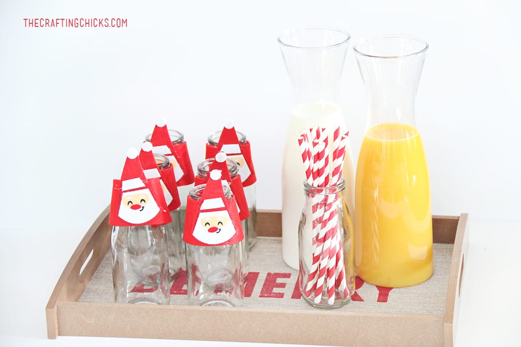 Christmas Breakfast Drink Tray for Your Christmas Morning Breakfast