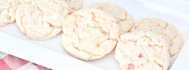 Peppermint Cake Mix Cookies