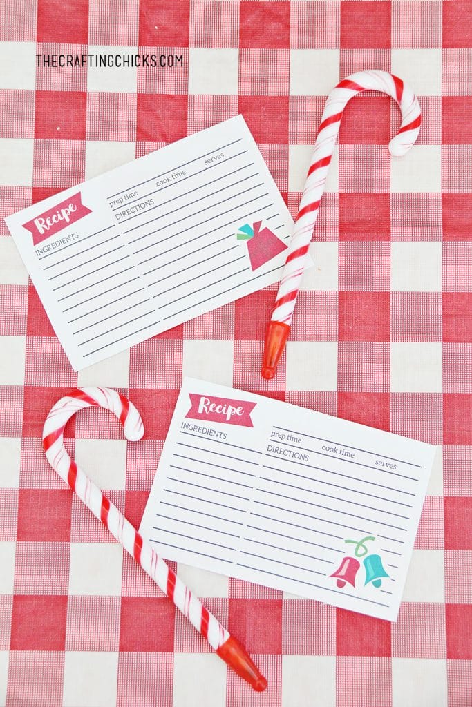 Tween Cookie Exchange Party Recipe Cards - The Crafting Chicks