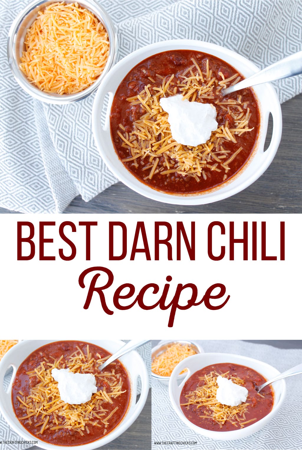 If you are looking for the Best Darn Chili Recipe, here it is. This chili has the perfect combination of spices, beans, and meat. It's darn near perfect chili. #chilirecipe #darngoodchili