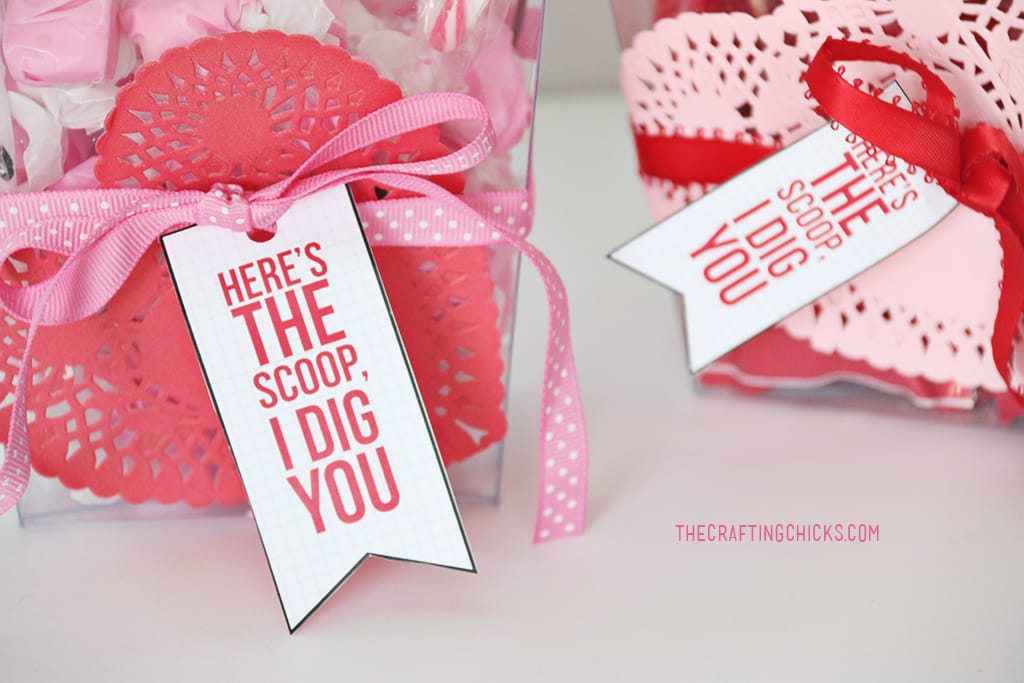 Here's the Scoop I Dig You Free Valentine Printable is the perfect way to show someone you care for Valentine's Day. This is perfect for kids or adults. Anyone will love getting this adorable Valentine.