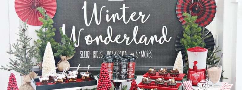 Winter Wonderland Backdrop Printable
