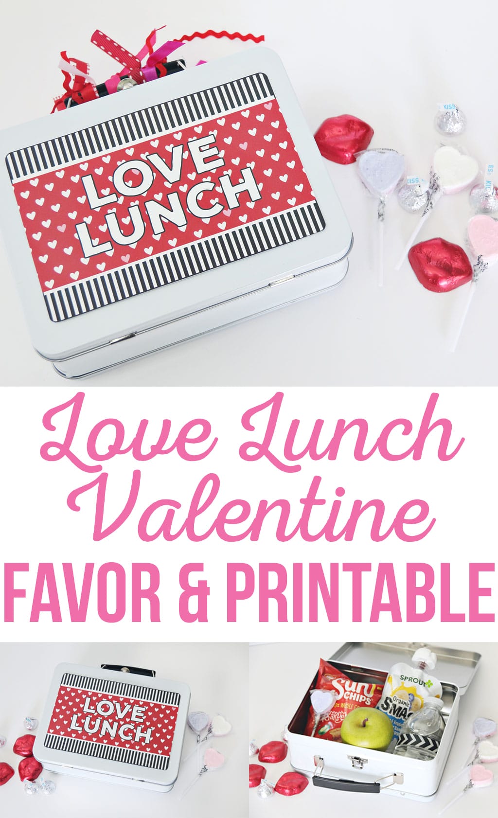 Make your Valentine feel extra special this Valentine's Day with an extra sweet themed lunch box. This simple DIY Love Lunch Valentine Gift Idea is perfect for children as well as adults on Valentine's Day!