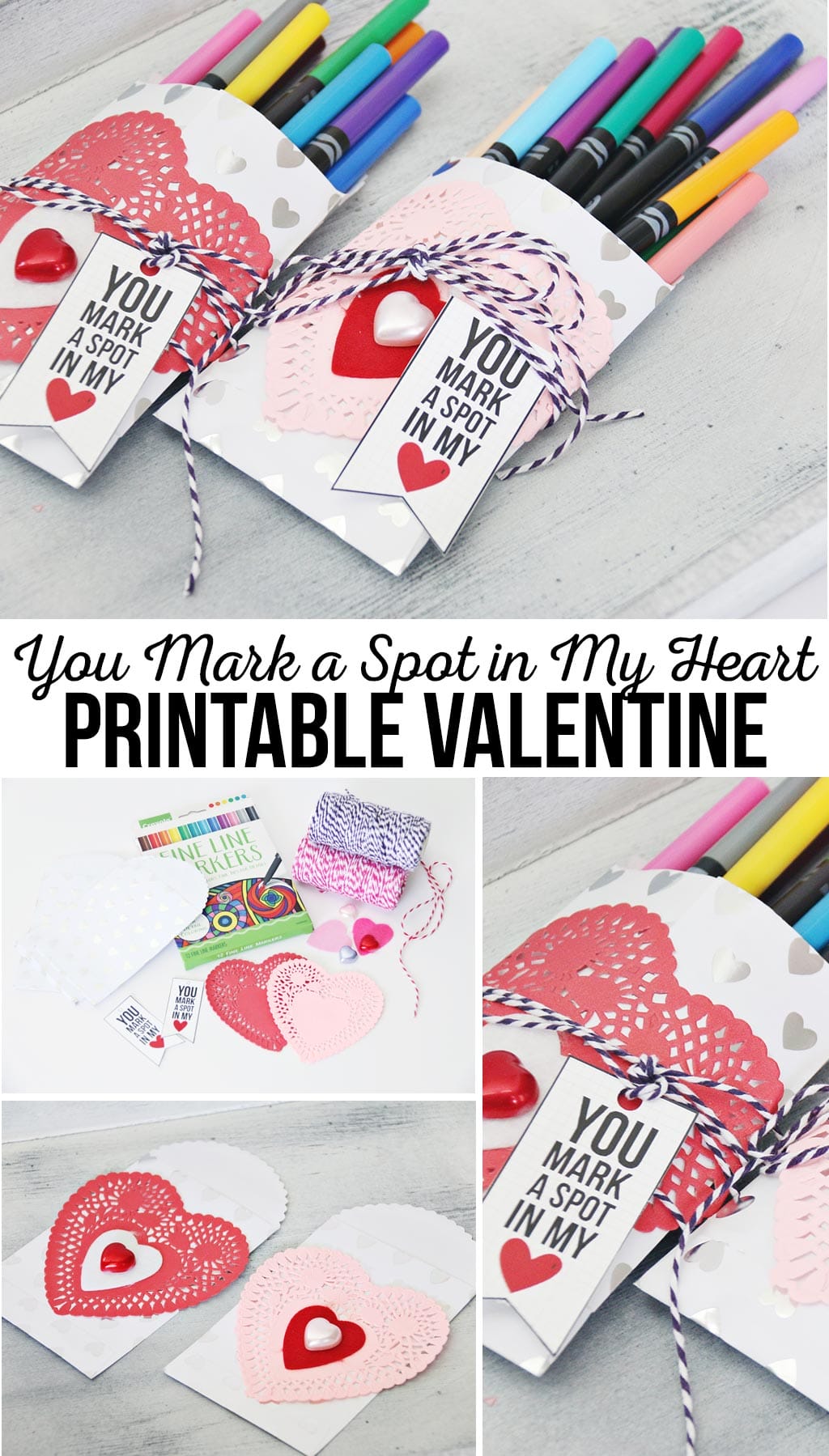 You Mark a Spot in my Heart Printable Valentine