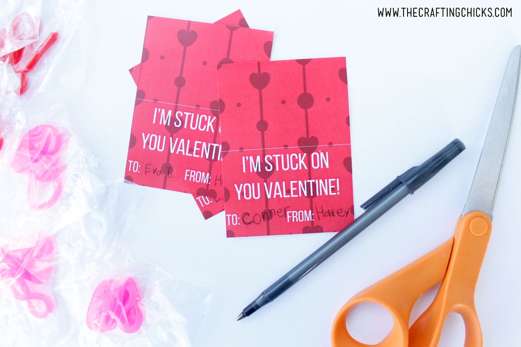 Who doesn't love a fun non-candy Valentine for kids? This adorable "I'm Stuck On You Printable Valentine" is sure to be the hit of the class valentines.