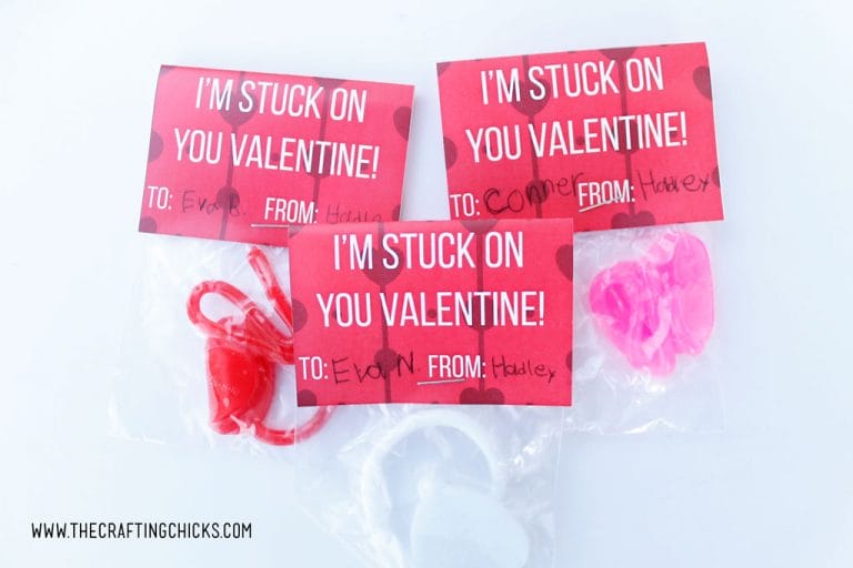 I’m Stuck On You Printable Valentine