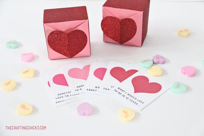 Conversation Heart Family Dinner Questions - The Crafting Chicks