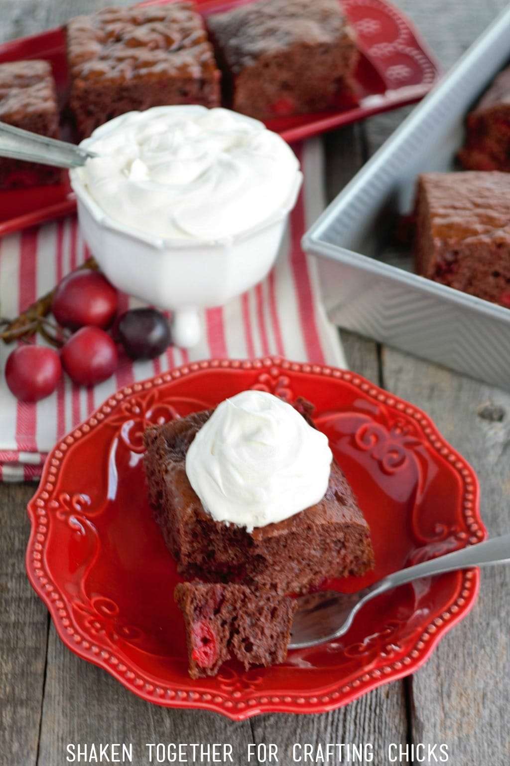 Rich chocolate and tart cherries are the star of the Easiest Black Forest Cake recipe ever!