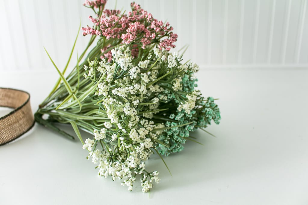 Floral stems for spring wreath