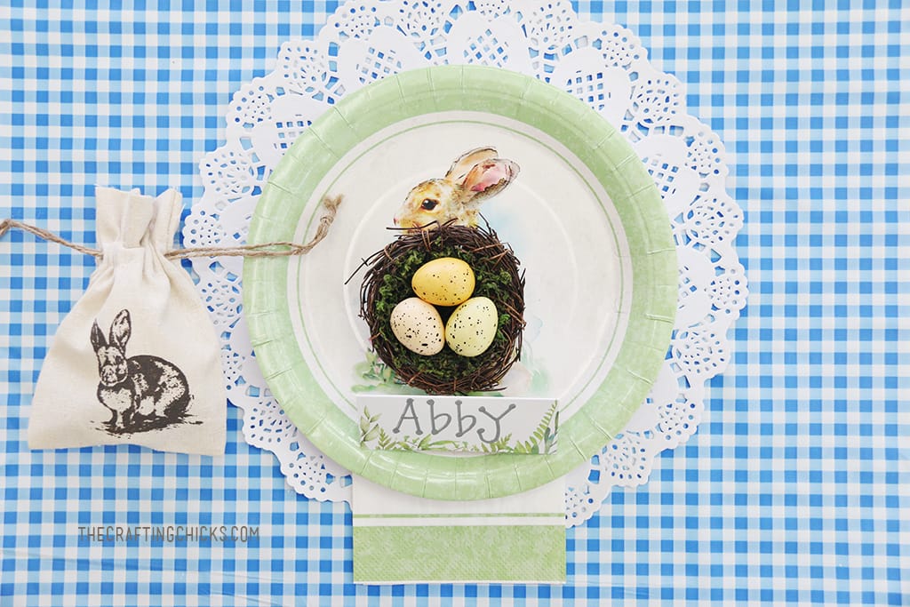 Easter Kid Table Place Settings