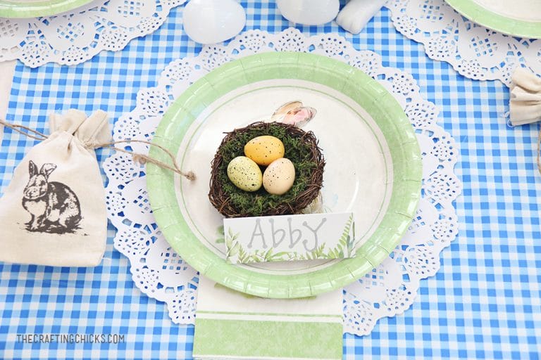 Easter Kid Table Place Settings