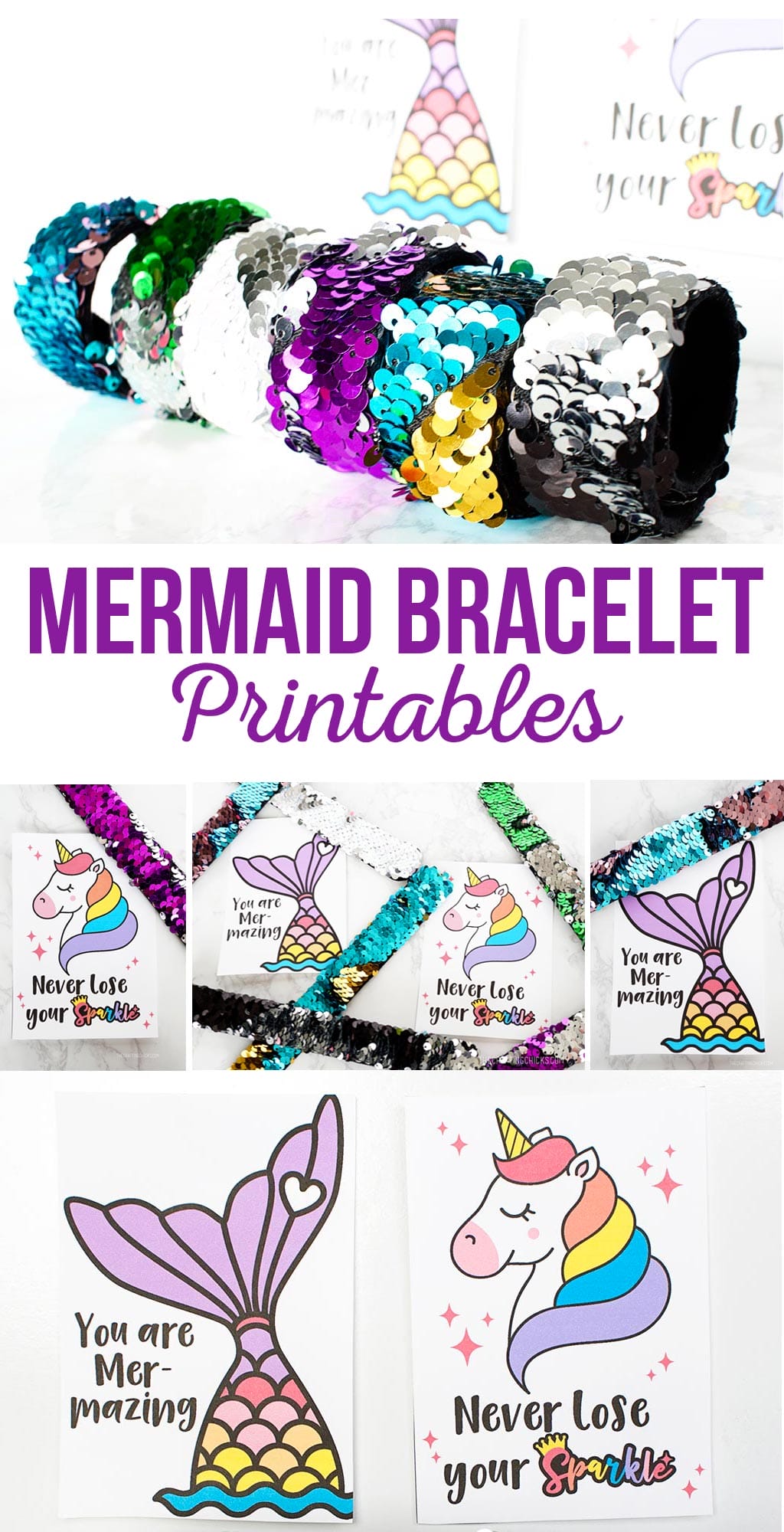 Mermaid Bracelet Printables