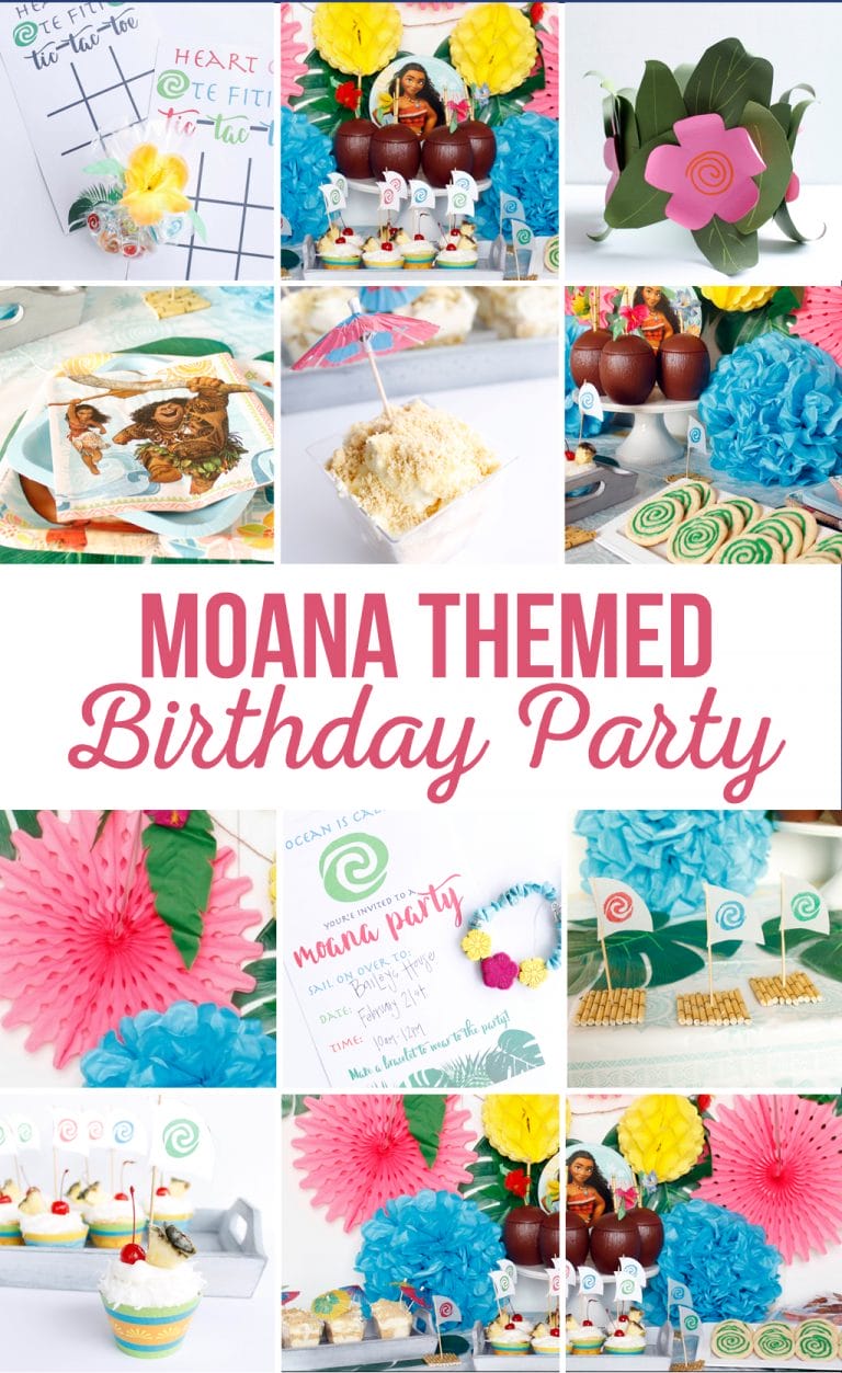 Ideas For A Moana Themed Birthday Party - The Crafting Chicks