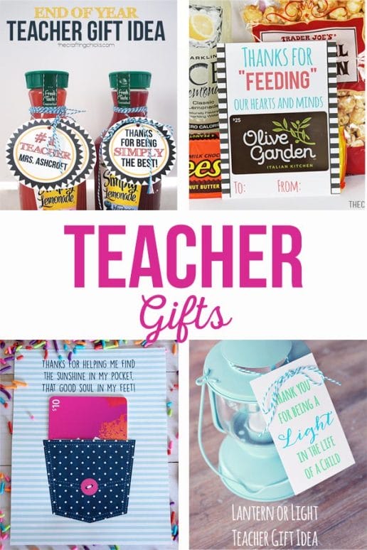 Teacher Gifts - The Crafting Chicks