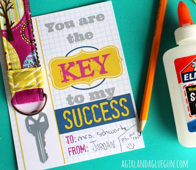 You are the key to my success | Teacher Gift | Free Printable