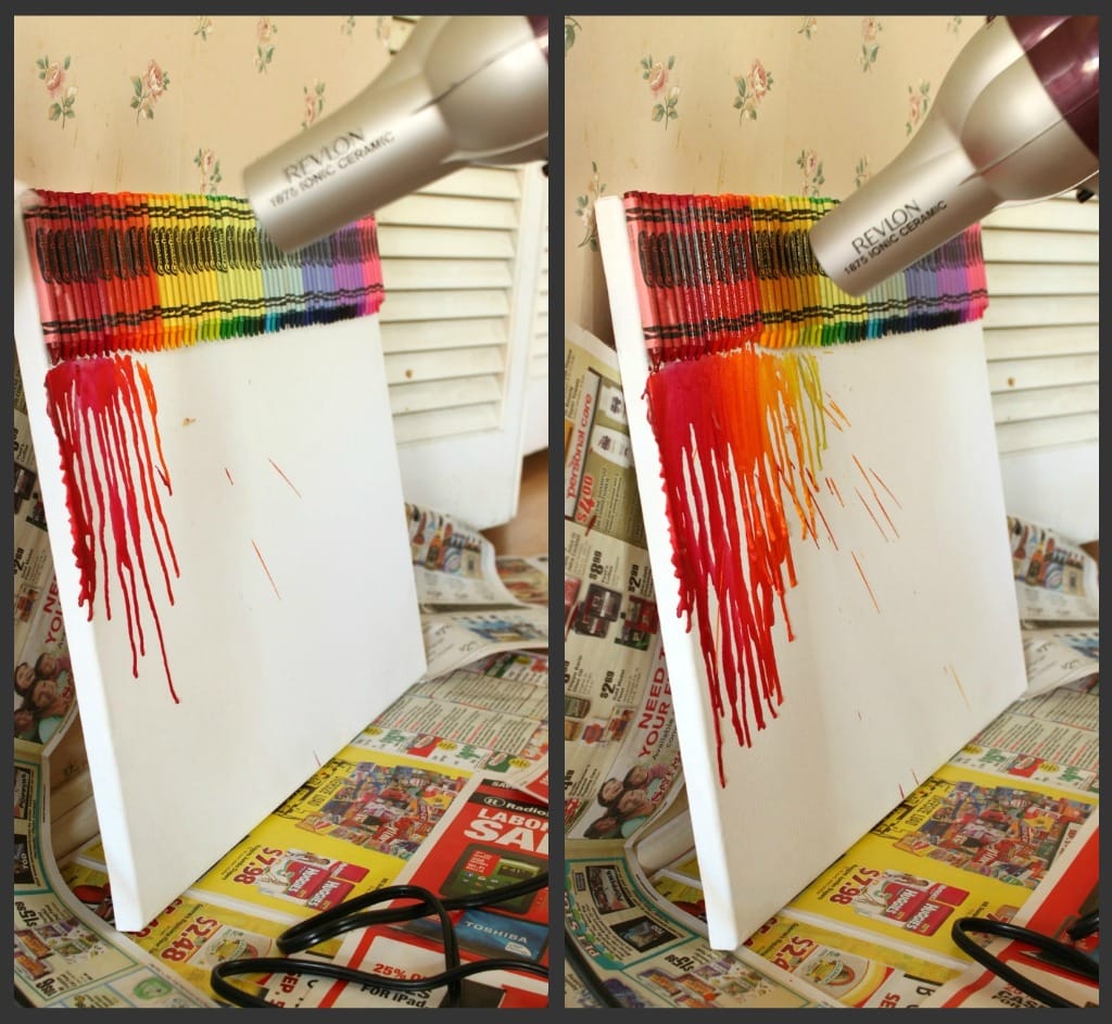 Melted Crayon Art tutorial