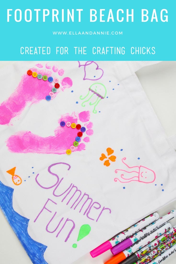DIY Flip Flop Beach Bag is a great kids craft. This bag will have kids keeping all their beach gear together so they can tote it all in a super cute bag.