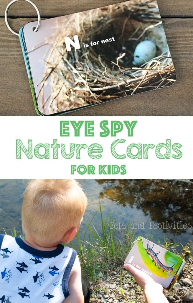 Eye Spy Printable Nature Cards | These printable cards turn every nature walk into a mini scavenger hunt! A perfect activity with your kids this summer! #nature #walk #kids #activity #ispy #printable 