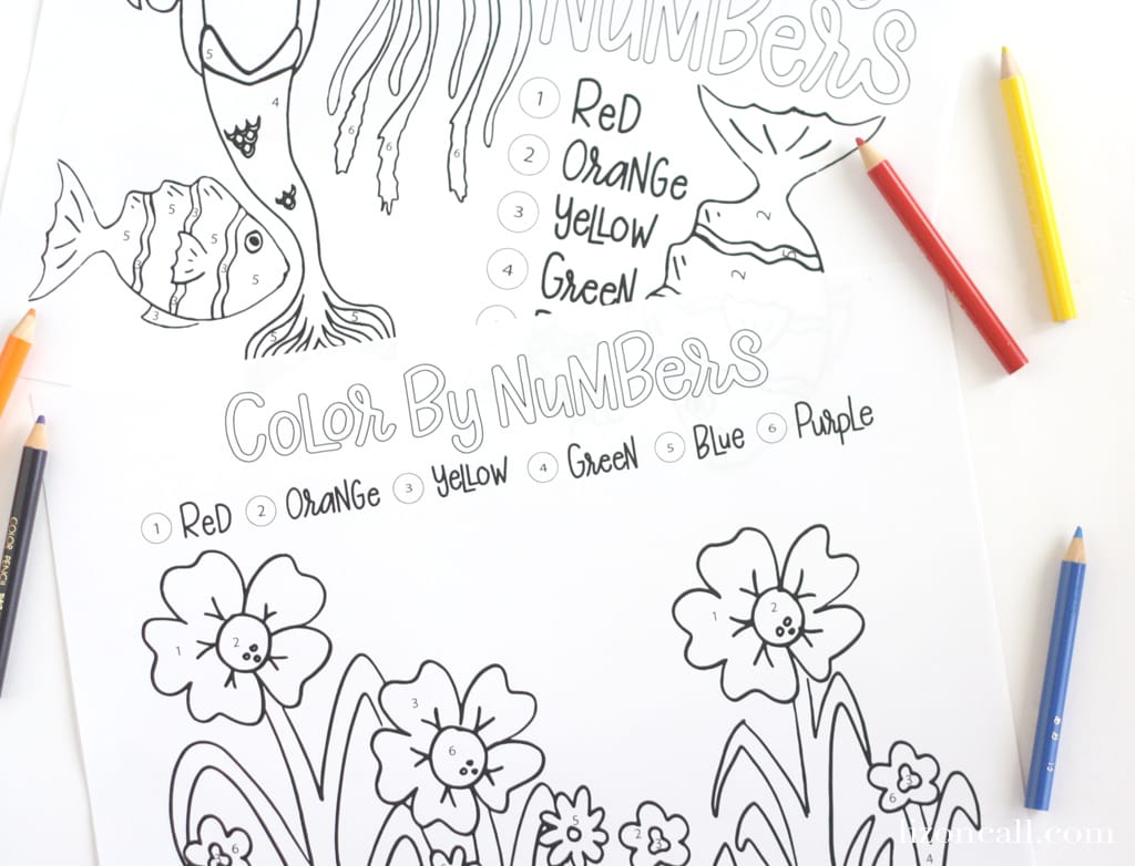 Free Printable Color By Number Pages