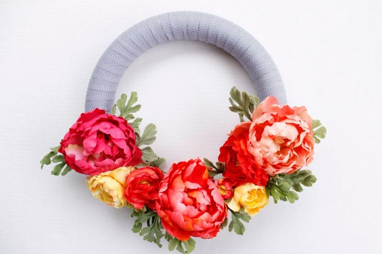 Happy and Bright Floral Wreath