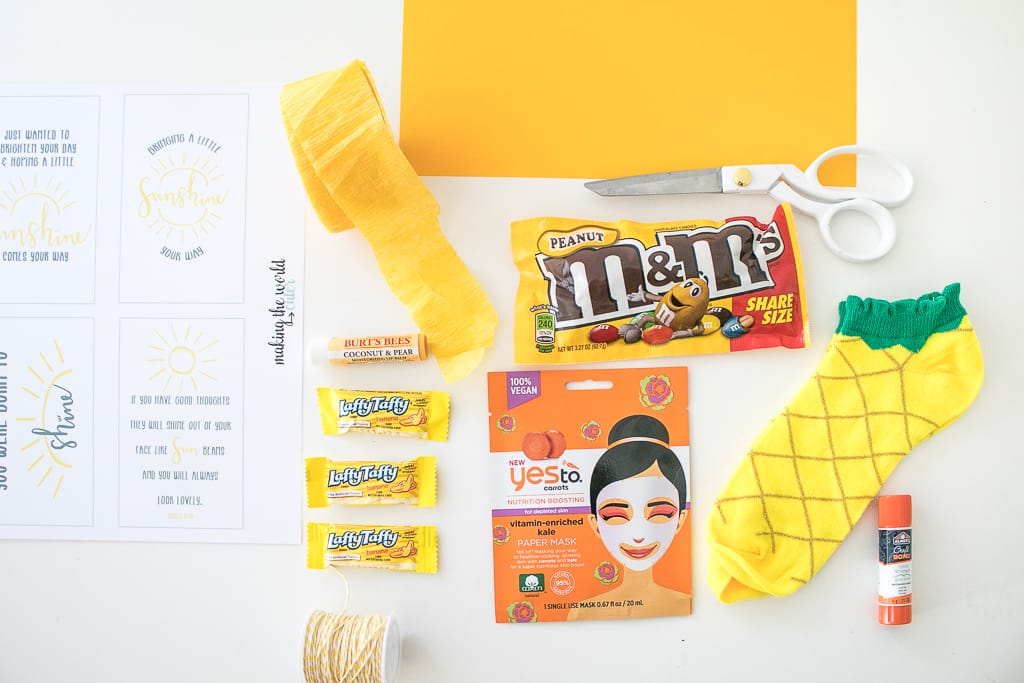 Yellow and Orange Gift Idea Items