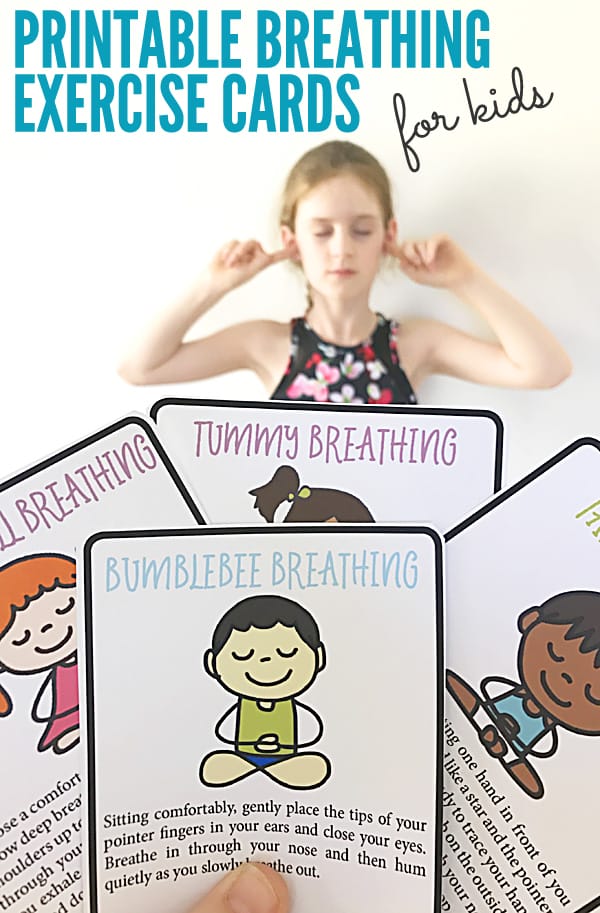 Printable Mindfulness Breathing and Relaxation Exercise Cards for Kids
