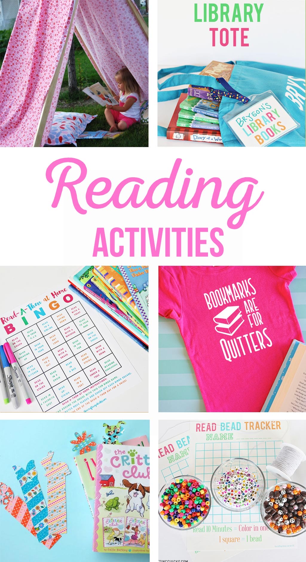 Fun with Reading | Activities to keep your kids excited about reading this summer! Printable Reading Bingo, reading snack and DIY book lovers T-shirts.