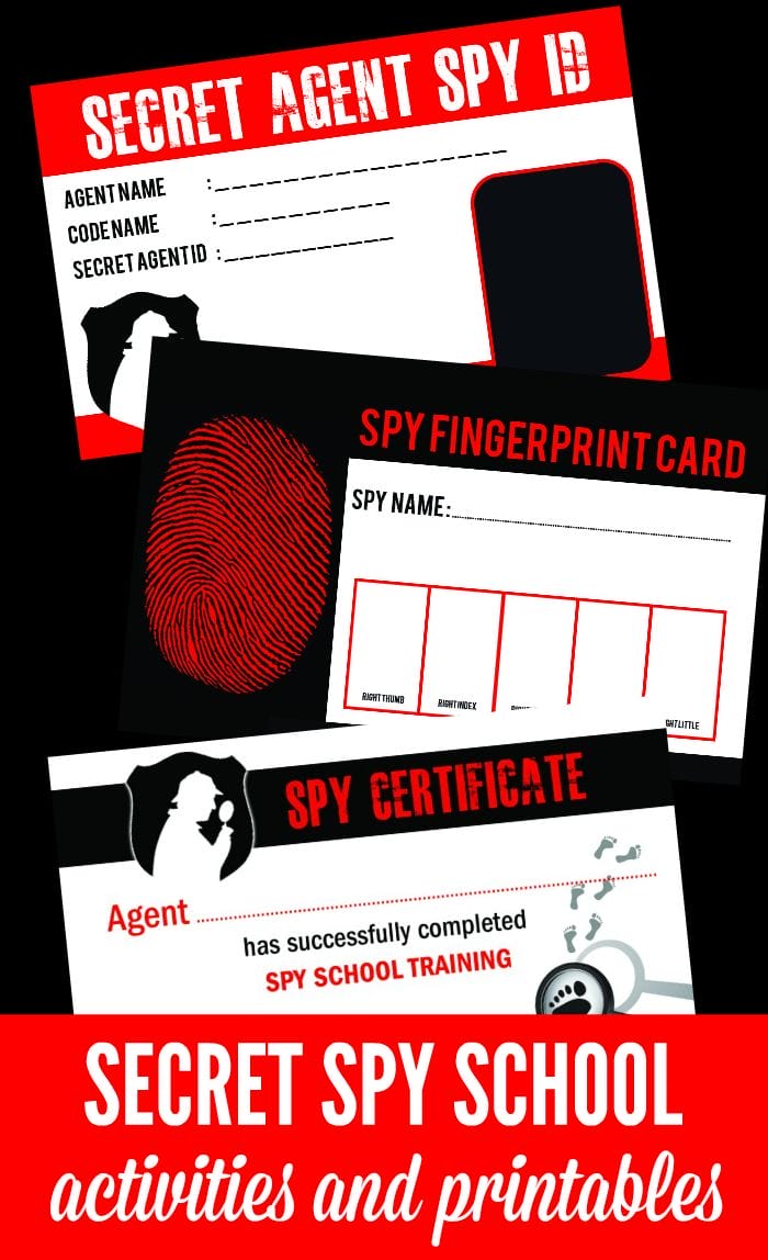 Spy Week Kids Activities | Let your kids become detectives or secret agents for the day with these kids activities, games and free printables. #spy #kids #activities #printables #games #secretagent #detective #spykids #spyweek