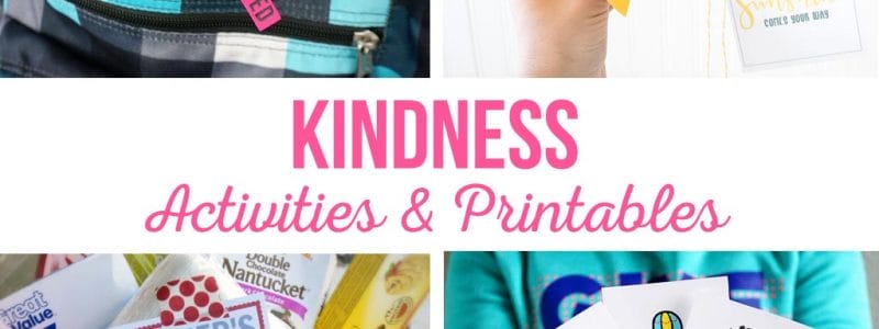 Random Act of Kindness | Activities and printables to help teach kindness. Simple activities that kids can do to spread happiness and serve others. #raok #kindness #bekind #activities #kids #printables
