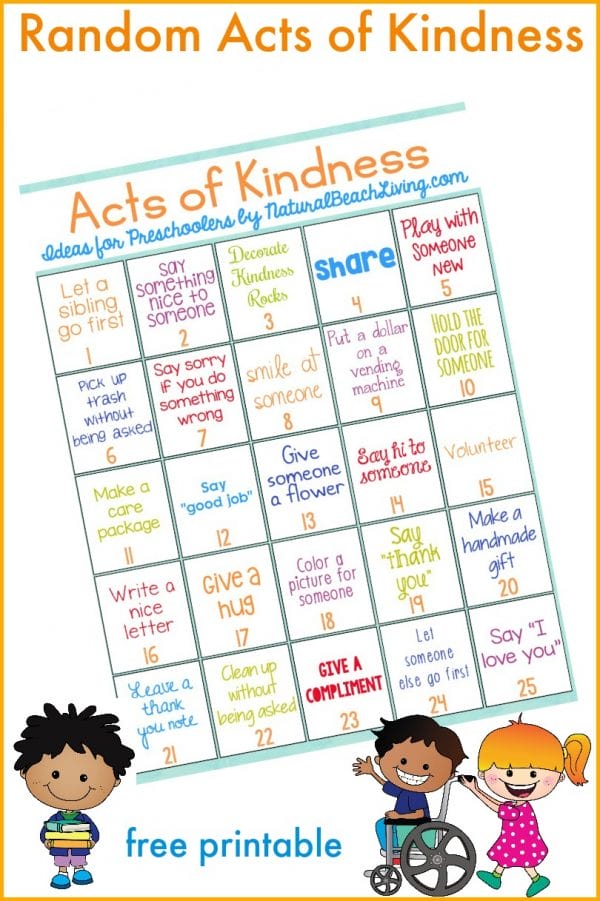 Random Acts of Kindness for Preschoolers