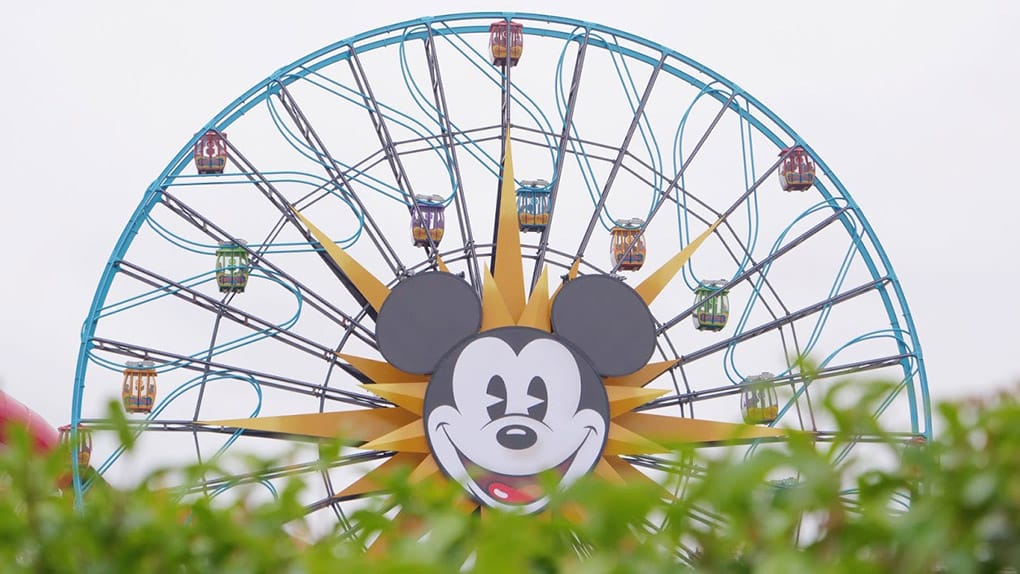 Mickey Mouse ferris wheel at Disney California Adventure Park