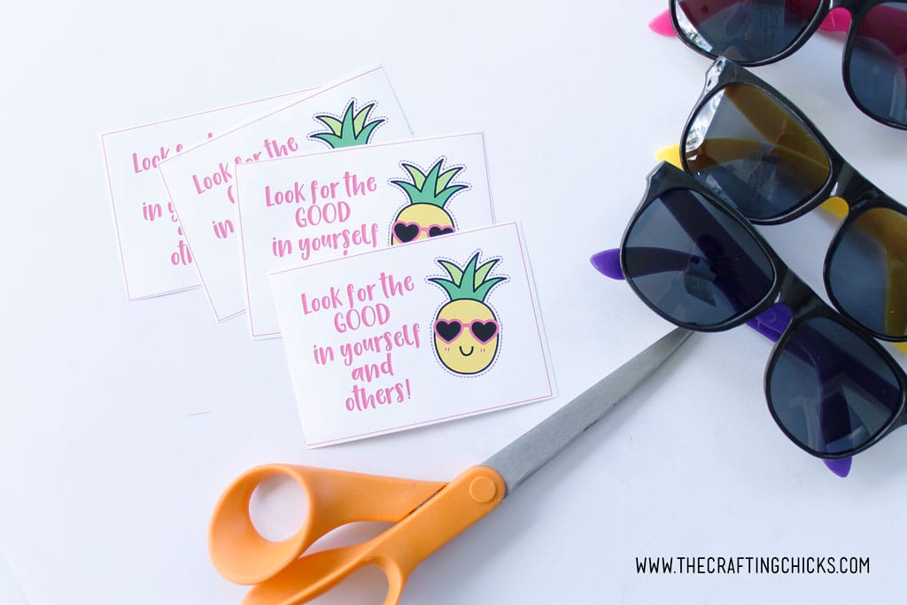 This Girls Camp Pillow Treat Tropical Sunglasses Free Printable is sure to be a hit with the young women in your group. #ldsgirlscamp #girlscamppillowtreat #girlscamptreat #girlscampprintables