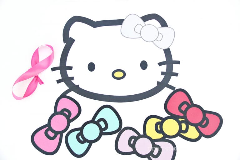 Pin the Bow on Hello Kitty