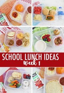 Lunch Ideas For School Week 1 - The Crafting Chicks