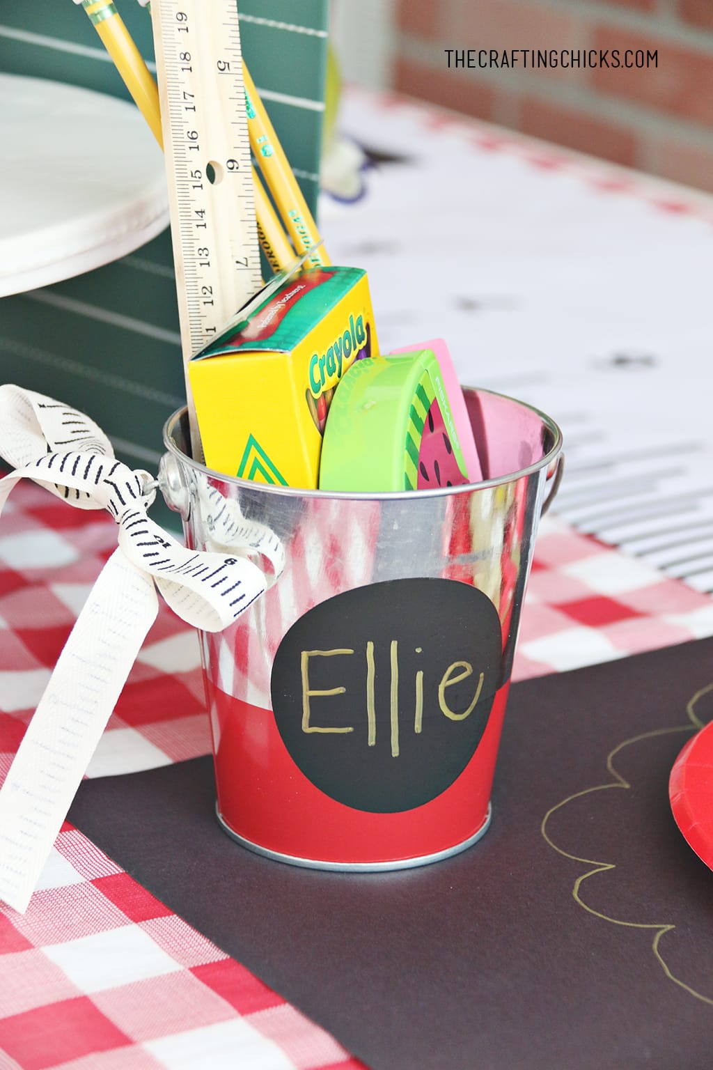 Personalized Back to School gift idea on table