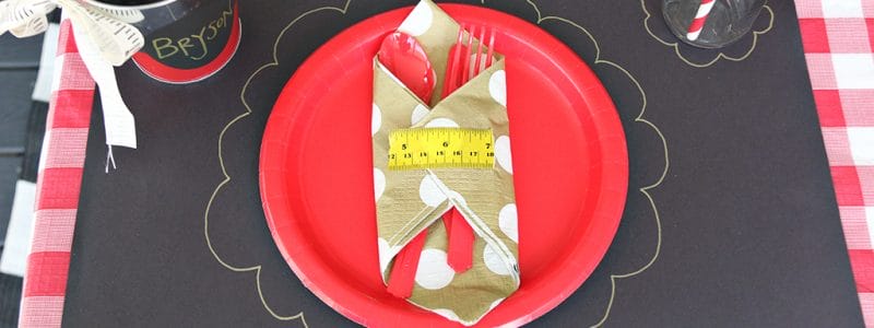Back to School Place Setting