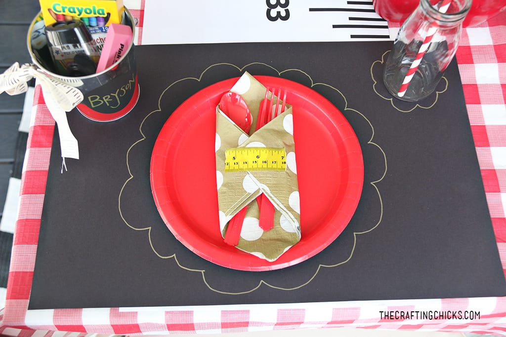 Back to School Place Setting