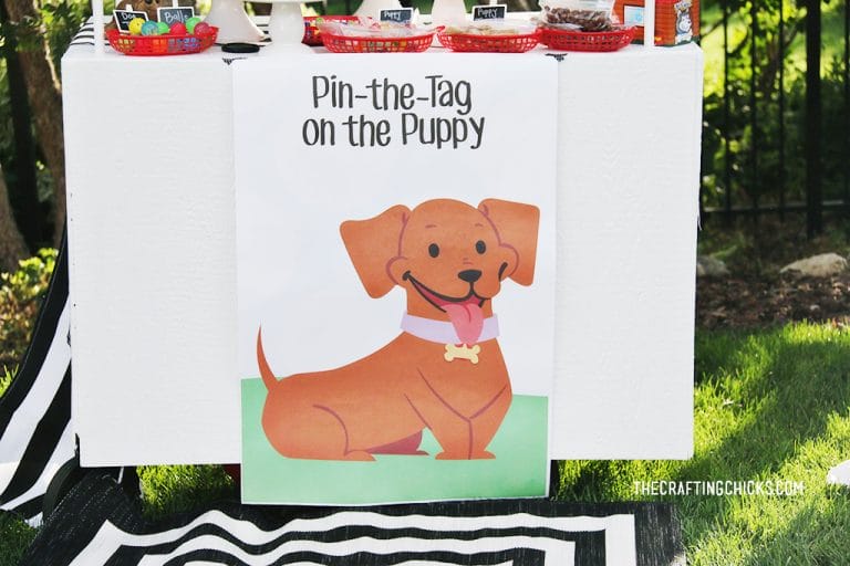 Pin the Tag on the Puppy Printable