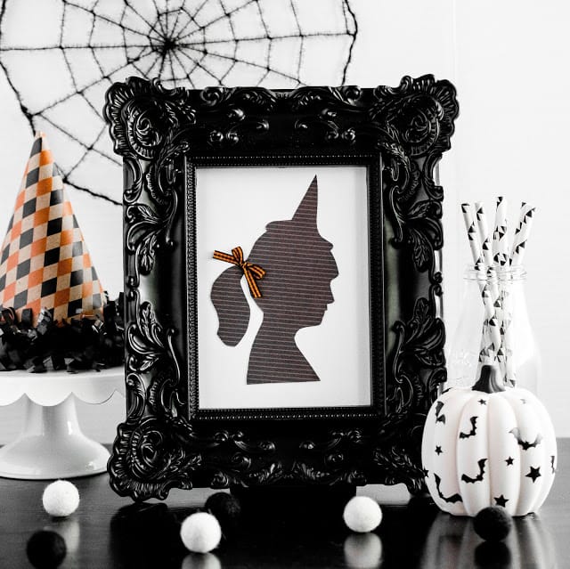 Little Witch Silhouette Halloween Decor