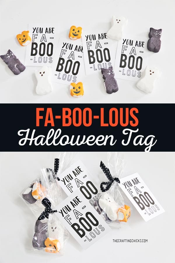 Fa-Boo-Lous Halloween Treat Tag