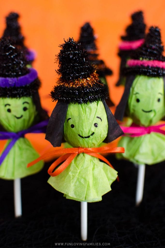 Halloween lollipop witches