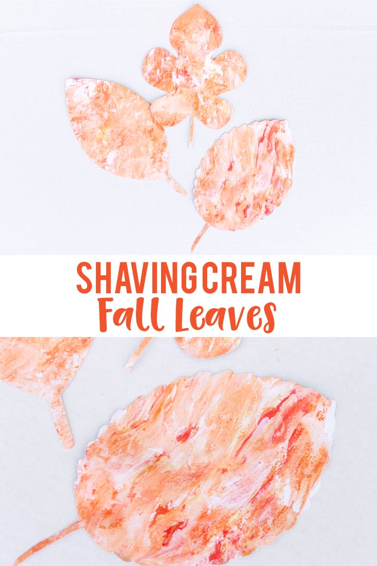 Shaving Cream Fall Leaves