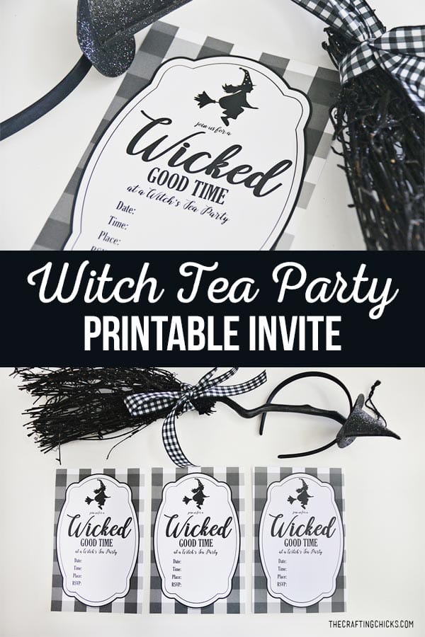 Witch Tea Party Printable Invite
