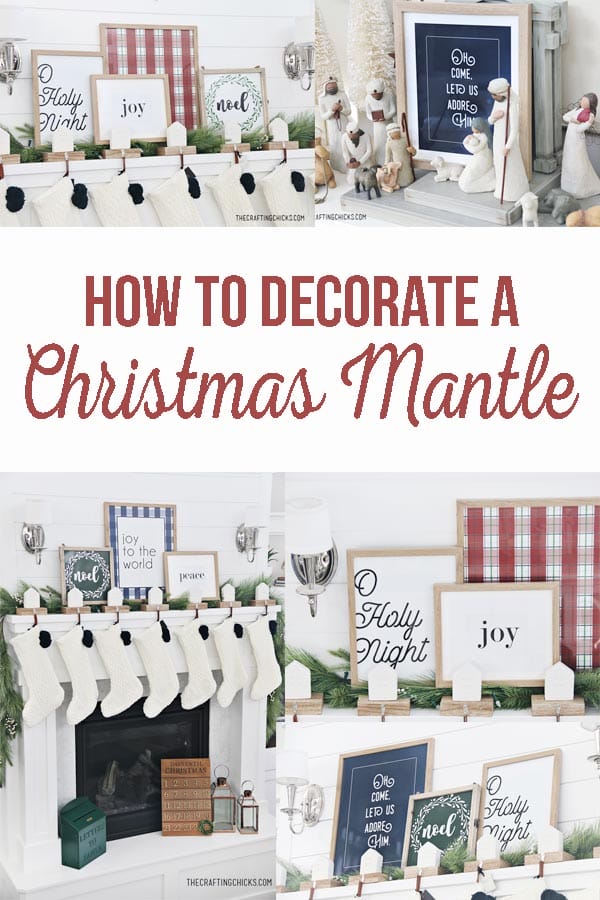 Valentine Mantle Decor And Prints - The Crafting Chicks