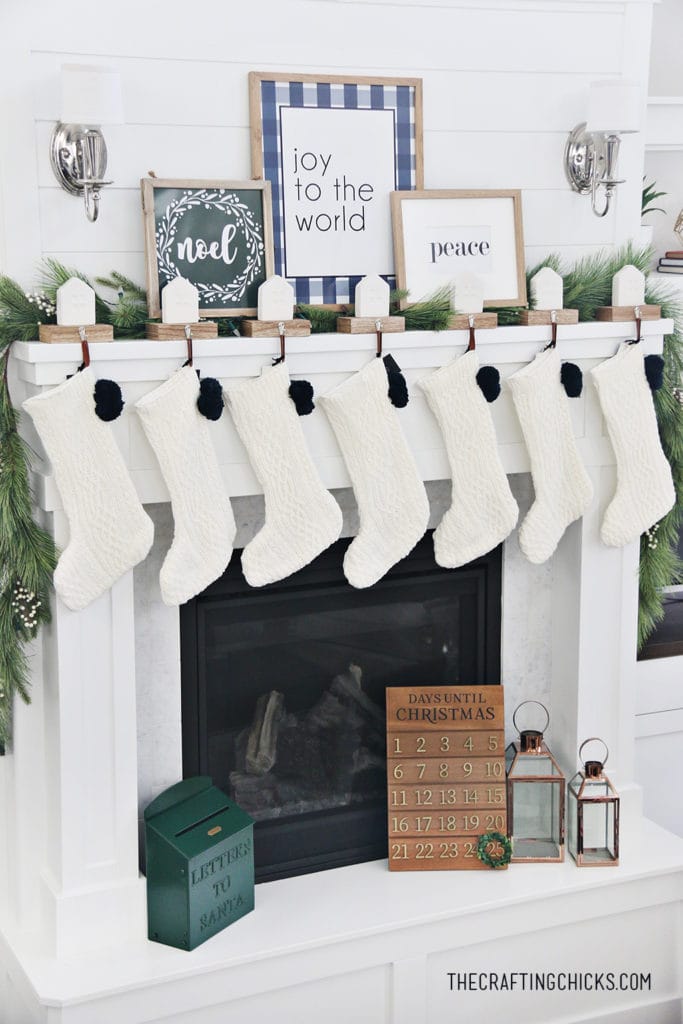 How to Decorate a Christmas Mantle - The Crafting Chicks