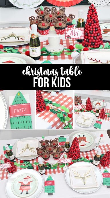 Christmas Party Table for Kids - The Crafting Chicks