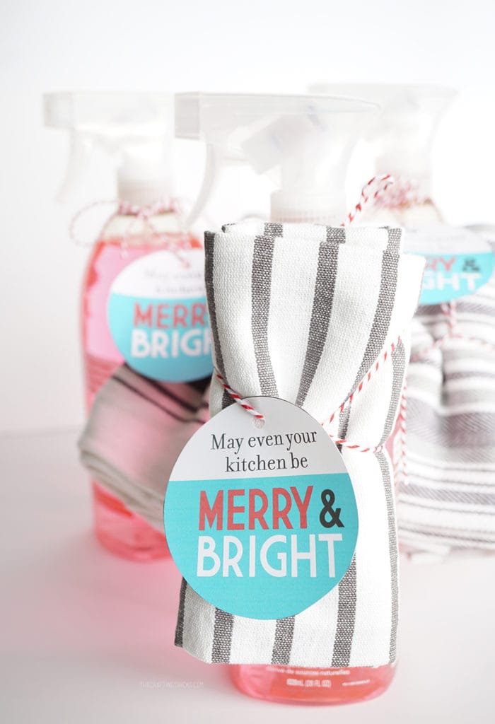 Merry and Bright Neighbor Gift Tag