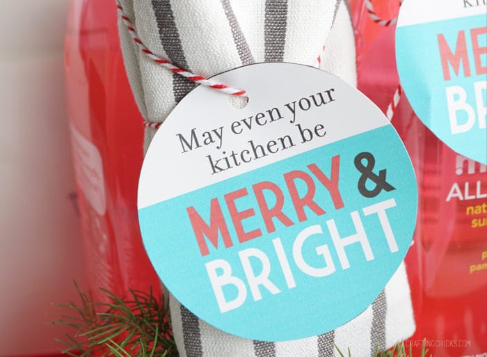 Merry and Bright Gift tag