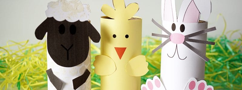 Easter Craft Roll Tubes
